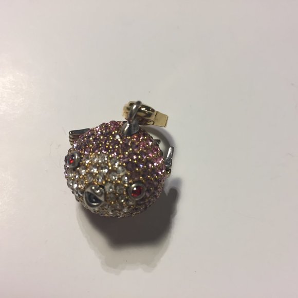SOLD! JUICY COUTURE Pink/Goldtone Blowfish Charm - Picture 8 of 8